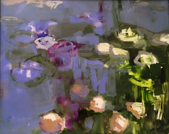 oil on plexiglass, 30" x 38"