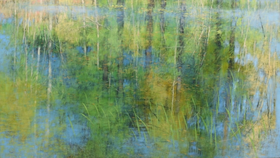 oil on panel, 36" x 60"