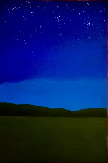 oil on wood panel, 36" x 24"